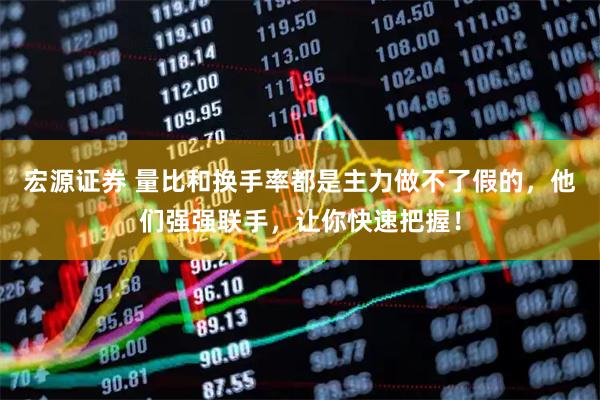 宏源证券 量比和换手率都是主力做不了假的，他们强强联手，让你快速把握！